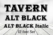 Tavern Alt Black, a Font by FontMesa (Thumbnail 1 of 4)