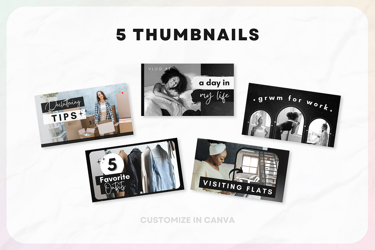 YouTube Channel Branding Kit | Canva, a Social Media Template by OniriqveDesigns (Photo 6 of 10)