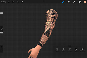 Procreate 3d Model - Right Arm Male