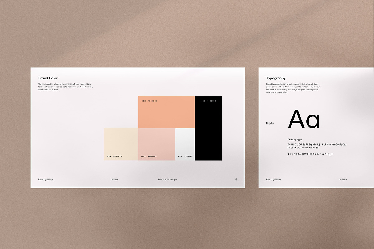 Auburn – Brand Guidelines, a Presentation Template by S A N D Y (Photo 3 of 10)