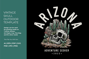 Vintage Outdoor Badge Arizona