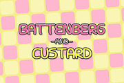 Battenberg and Custard, a Font by Chequered Ink (Thumbnail 1 of 2)