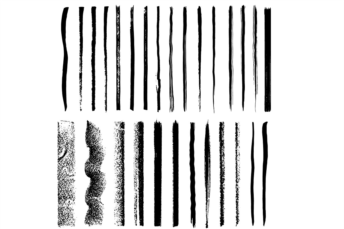 Paint Stroke Brushes. Pen Ink grunge, a Brush Add-On by ZinetroN (Photo 4 of 5)