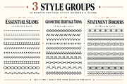 30 Modern Stitch Borders & Seams, an Object Illustration by Designs24hr (Thumbnail 7 of 8)