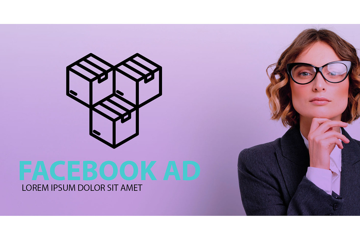 Facebook simple ad templates, a Social Media Template by Santiboca (Photo 3 of 3)