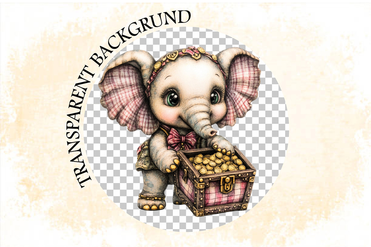 Whimsical St Patrick Elephant Clipar, an Illustration by SVGArt (Photo 8 of 9)