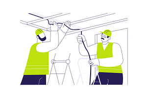 Electrical wiring systems abstract, an Object Illustration by Visual Generation