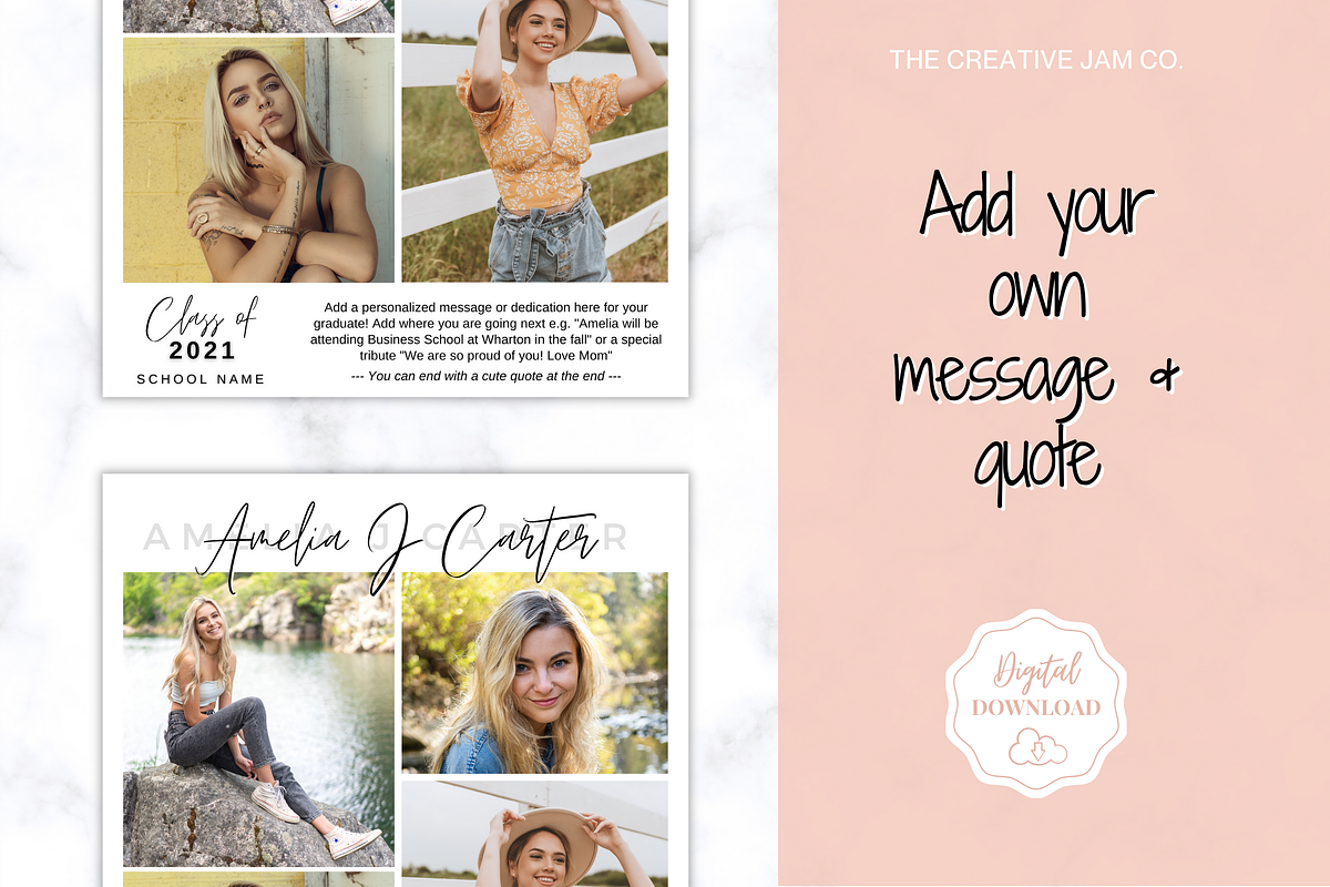 Graduation Yearbook Ad Template, a Magazine Template by Templatables (Photo 6 of 9)