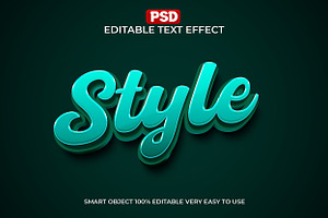 Style Script 3D Text Effect PSD, a Layer Style Add-On by Design Fly