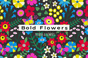 Bold Floral Garden, a Pattern Graphic by Irina Ostapenko (Thumbnail 1 of 5)