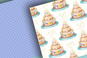 Birthday Party digital papers, a Pattern Graphic by designloverstudio (Thumbnail 2 of 7)