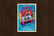 Back to 90s Flyer, a Print Template by DesignWorkz (Thumbnail 1 of 2)