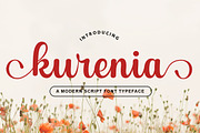 Kurenia, a Script Font by Gatype (Thumbnail 1 of 10)