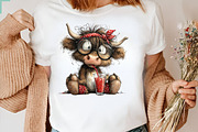 Whimsical Pool Day Highland Cow Clip, an Illustration by CreationArt (Thumbnail 4 of 7)