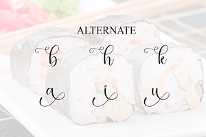 Sushi Script Font