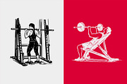 Workout Vector Illustrations, a Sport Illustration by Rasgood (Thumbnail 7 of 9)