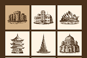 Vintage Building Illustration Set, a Decorative Illustration by Creative Stall (Thumbnail 9 of 10)