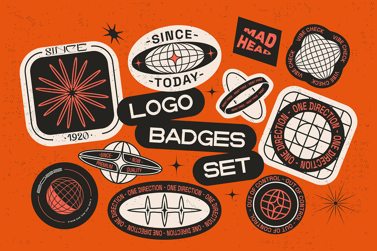 Editable Logo Badge Builder Set, a Poster Template by softulka (Photo 1 of 9)
