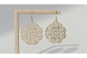 Flower Earrings Vector Set, a Graphic by hafijul (Thumbnail 6 of 11)