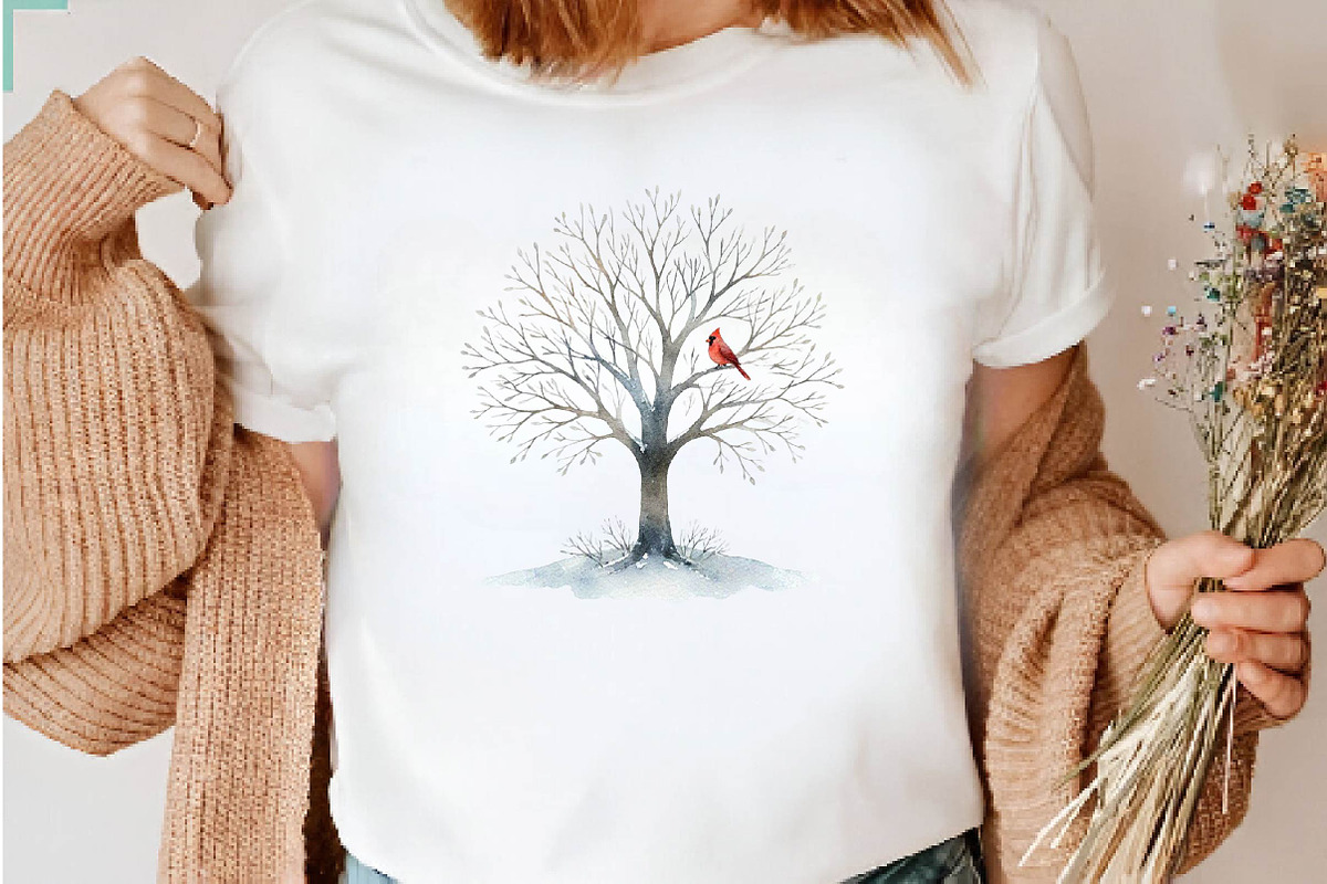 Winter Trees Collection, a Seasonal Illustration by CreationArt (Photo 6 of 7)