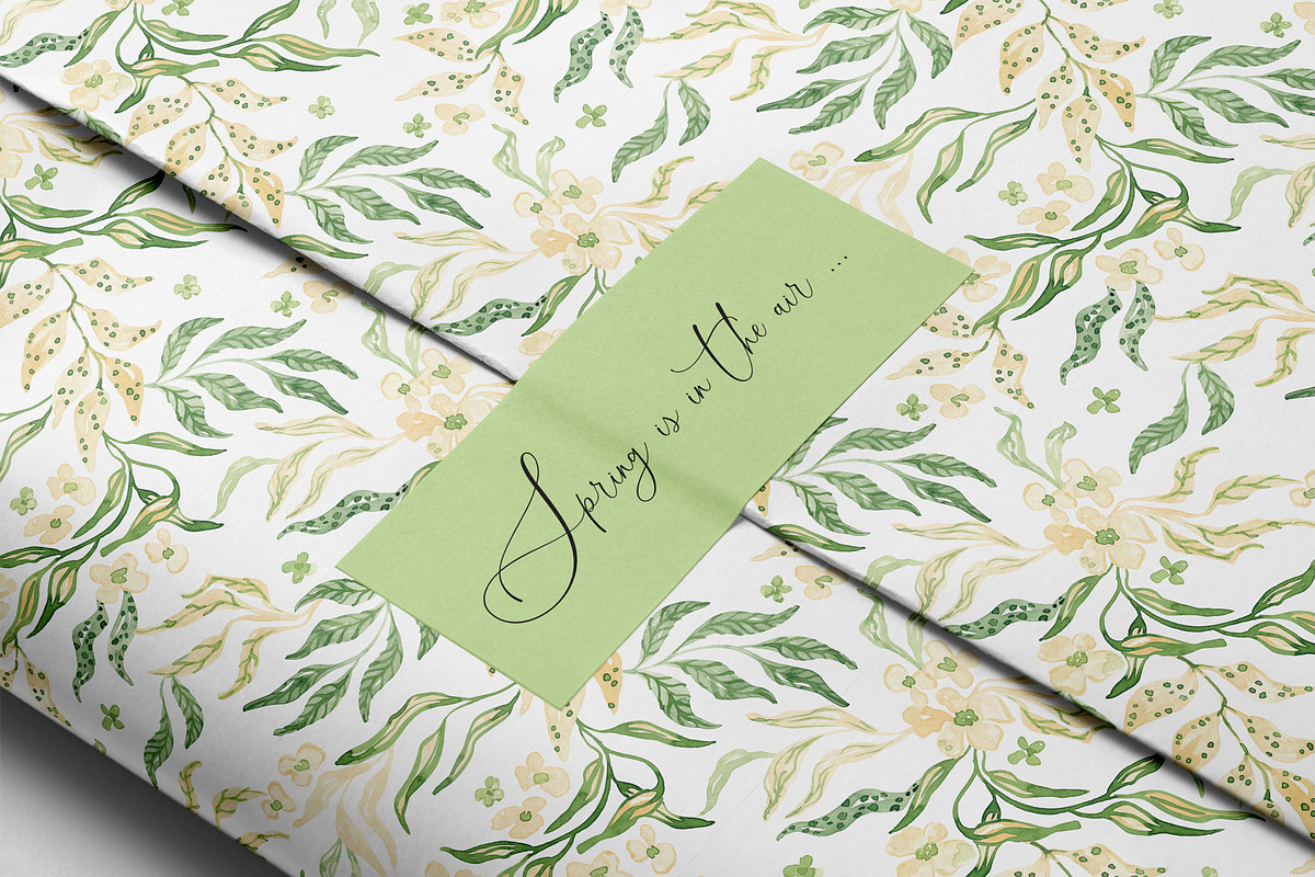 Spring Garden Botanicals Pattern, a Pattern Graphic by SirenaArt (Photo 2 of 18)