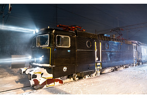 Train at Abisko Station in Sweden, a Transportation Photo by Leonid Andronov