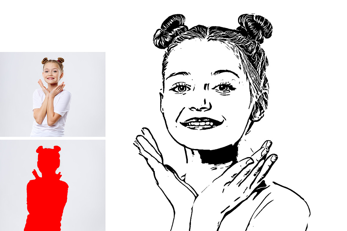Vector Tracing Photoshop Action, an Action Add-On by MRI STUDIO (Photo 17 of 21)