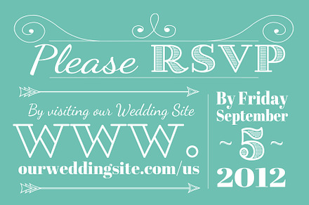 Wedding RSVP (Web or Mail)