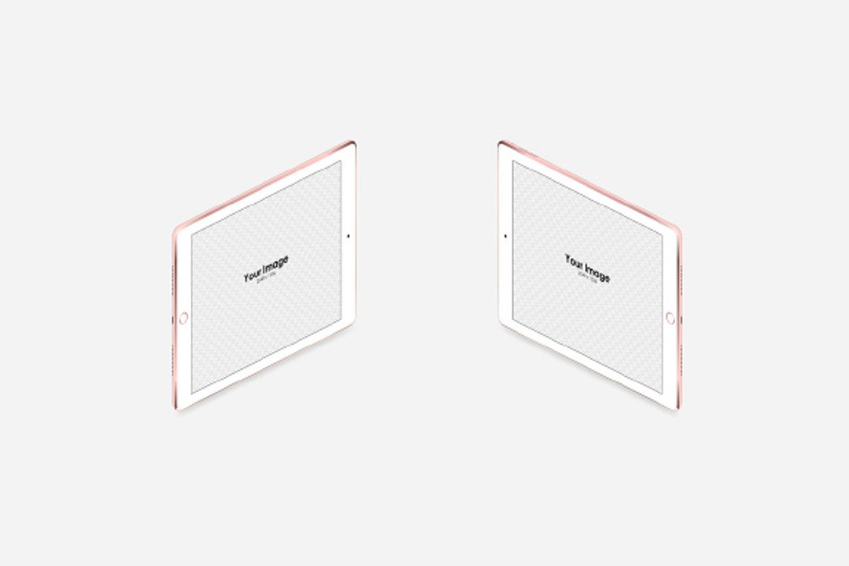 iPad Isometric & Simple Mockups Set, an iPad Mockup by tamiq (Photo 5 of 7)