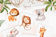 Tropical Baby Animals Watercolor set, an Animal Illustration by Alamella (Thumbnail 8 of 8)