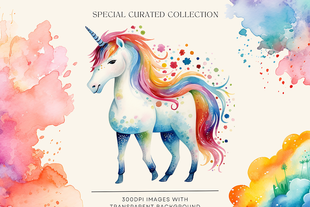 Unicorns and Rainbows Illustration, an Animal Illustration by Creator Goodies (Photo 3 of 4)