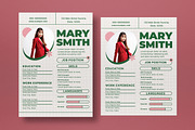 Green Minimalist Resume, a Resume Template by graphicook (Thumbnail 2 of 3)