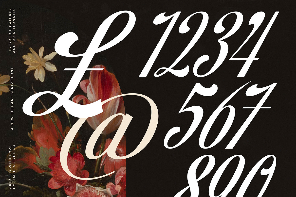 Brellight Elegant Script Font, a Script Font by timelesstype.co (Photo 14 of 20)