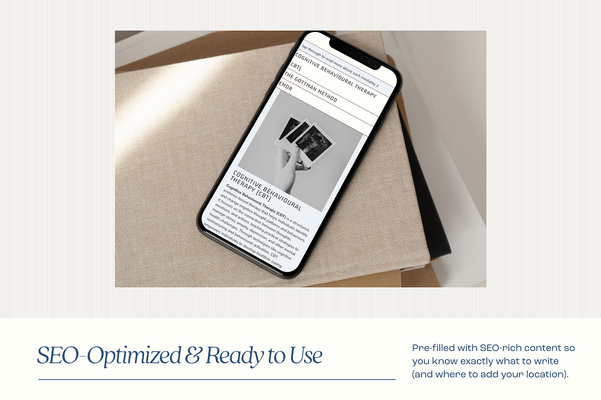 Squarespace Template for Therapists preview 6
