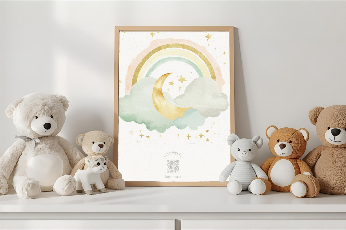Nursery Moon & Animal QR Code Prints, an Illustration by Vandy Fullum (Photo 6 of 10)