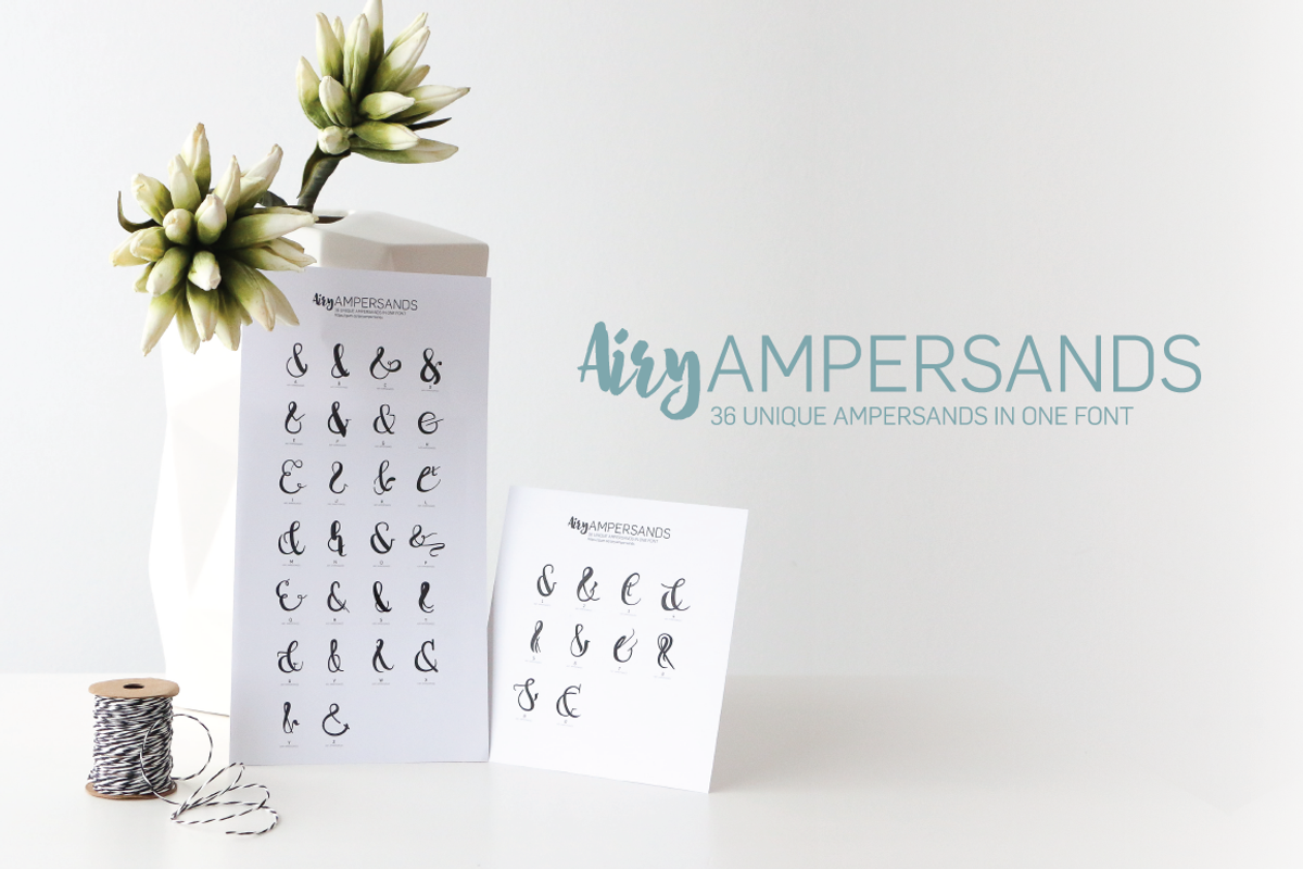 36 unique Ampersands && preview 3