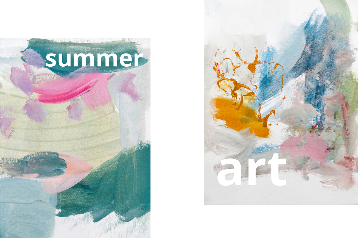 Summer abstract modern artwork, a Texture Illustration by identity.ART