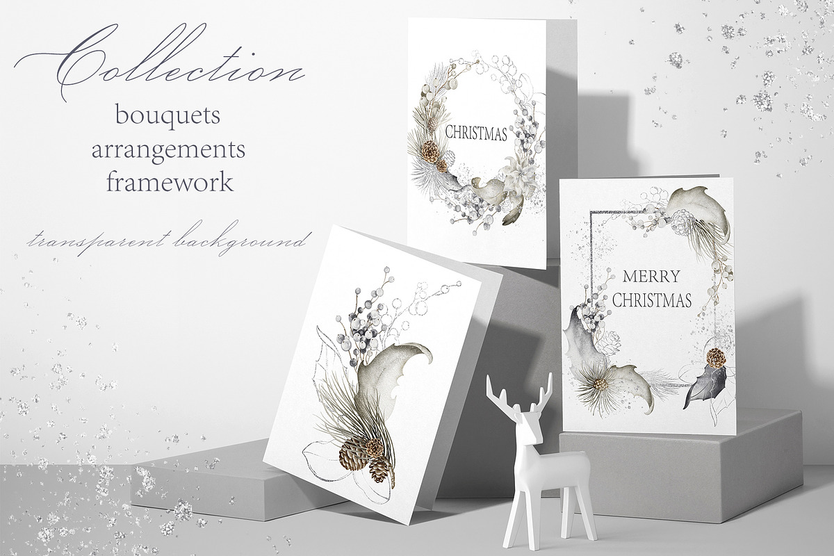 Christmas Watercolor Clipart, a Decorative Illustration by LenArt (Photo 2 of 17)