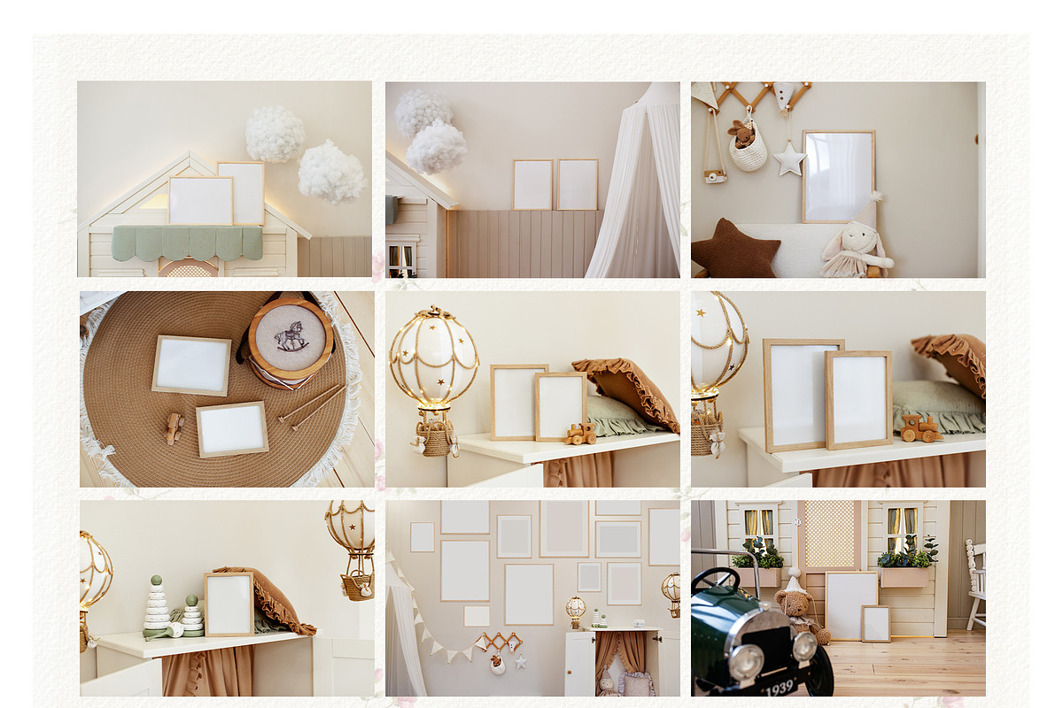 Petit Bébé Nursery Frames Mockups, a Household Mockup by Muse Mockups (Photo 16 of 19)