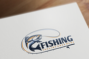 Fishing Logo, a Branding & Logo Template by VectorCrow (Thumbnail 1 of 2)