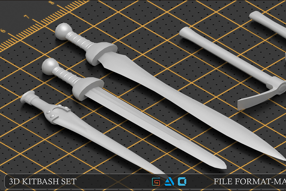 Mega pack items kitbash, an Object 3D Model by MohamedHussien1 (Photo 3 of 8)