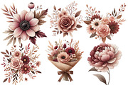 Valentine Chic Flowers Clipart, an Illustration by Designworld (Thumbnail 3 of 4)