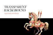 Watercolor Horse Clipart, Pony PNG, an Animal Illustration by BrushstrokeArtGB (Thumbnail 7 of 9)