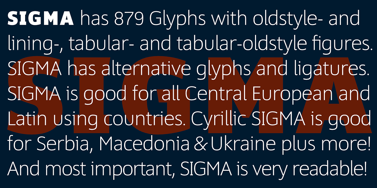 Sigma, a Sans Serif Font by Wiescher-Design (Photo 5 of 10)