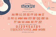 Stackido – Fun Display Font, a Sans Serif Font by Almarkhatype (Thumbnail 6 of 8)