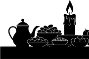 50 Ramadan Iftar Silhouette Bundle, an Illustration by Gfx_Store (Thumbnail 49 of 49)