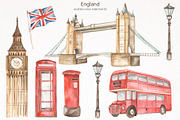England watercolor collection, an Animal Illustration by Marina Ermakova (Thumbnail 2 of 11)