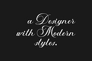 Classical Script Retro Font, a Script Font by Muntab_Art (Thumbnail 7 of 10)