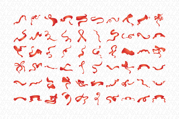 Ribbons Knots And Bows Iconicvector