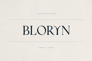 Bloryn — Elegant Serif Font, a Serif Font by Only Fonts